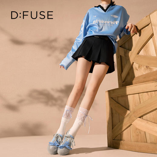 Dfuse迪芙斯2025秋季新款休闲运动鞋复古双鞋带圆头德训鞋DFD3112077 商品图0