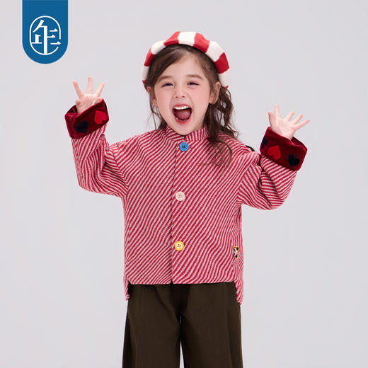 年衣童装新中式女童唐装外套25秋冬新款上衣男童条条顺唐装外套 商品图0