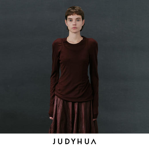 JUDYHUA 绿洲系列羊毛长袖上衣 商品图0