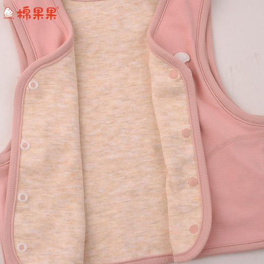 棉果果冬季新品暖姜棉柔软保暖140-160码中大童大码背心暖姜马甲M421171425692 商品图4