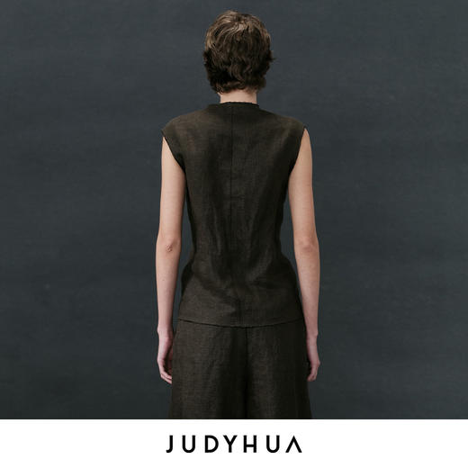 JUDYHUA 绿洲系列亚麻马甲 商品图3