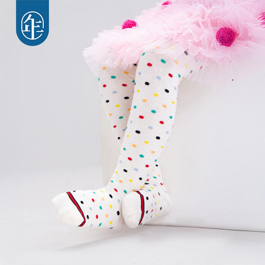【甜力啵啵裤袜】年衣儿童袜子连裤袜25秋冬新款彩色波点百搭打底女 商品图4