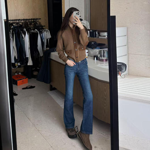 ROMI STUDIO“复古调性”绵羊毛山羊绒混纺松弛毛织外套RWCASG5112 商品图0