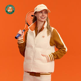 罗兰加洛斯法网棉马甲立领运动外套背心女秋冬保暖户外