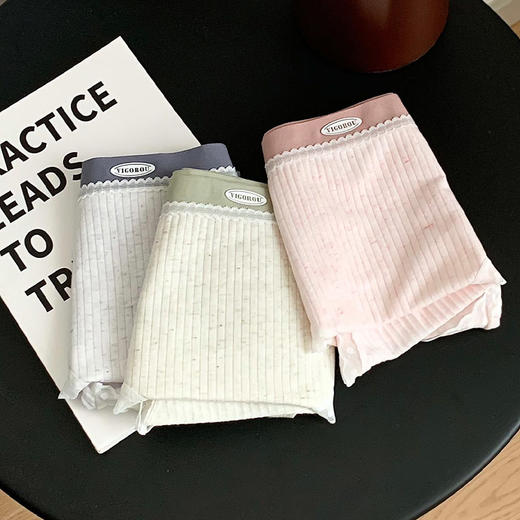 清新少女彩纱内裤中腰透气纯棉底裆纪念日百货门店同款165543652 商品图1