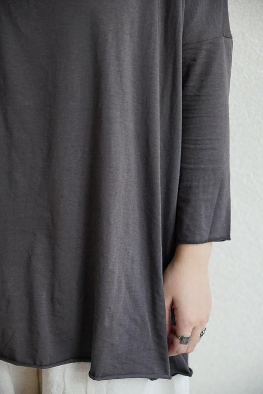 ALBUM DI FAMIGLIA 黑/深灰色可选圆领上衣T恤 商品图2