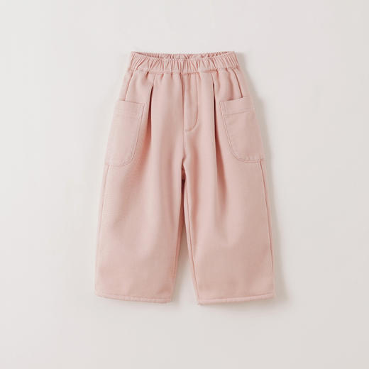 【奥利绒】马克珍妮男女童加绒大口袋直筒裤2025年秋冬新款551303 商品图2