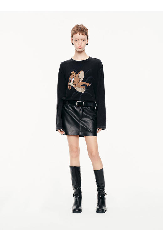 预售10天左右发【高品质私服】【MC猫和老鼠联名系列棉质印花长袖T恤】舒适藏肉/显瘦显薄 色泽自然柔和，兼具高级质感与素雅格调G1563-CC【无标出货 介意慎拍】 商品图5