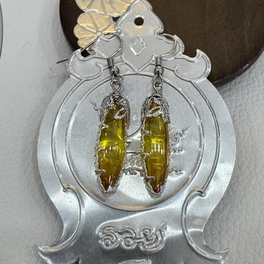 促销-莲花龙珠耳环 商品图1