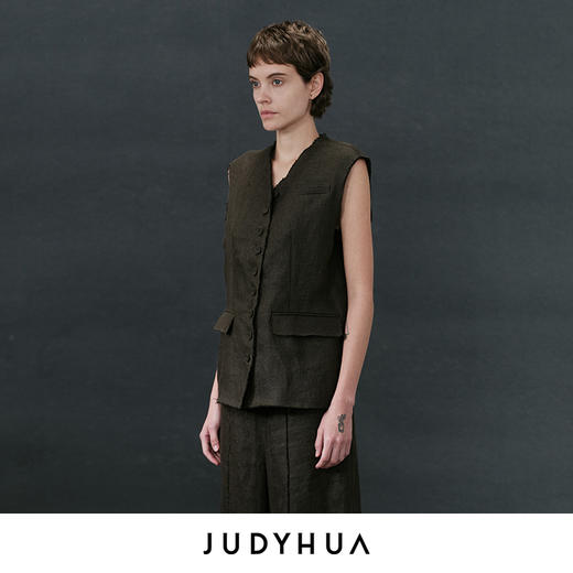 JUDYHUA 绿洲系列亚麻马甲 商品图1