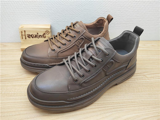 豪行秋冬新款13317703真皮时尚休闲男鞋运动鞋单鞋 商品图1