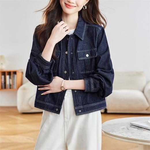 馥迦高品质复古休闲牛仔外套 商品图1
