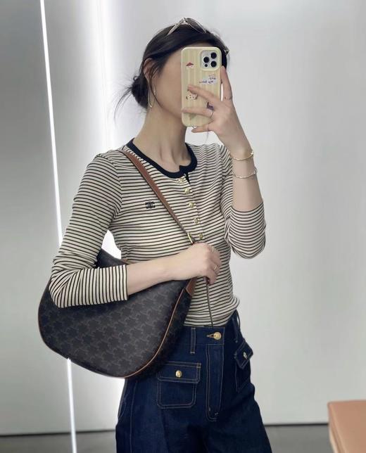 高品质款！ 凯x门金口条纹长袖T恤！ 商品图2