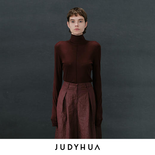 JUDYHUA 绿洲系列高领羊毛上衣 商品图4