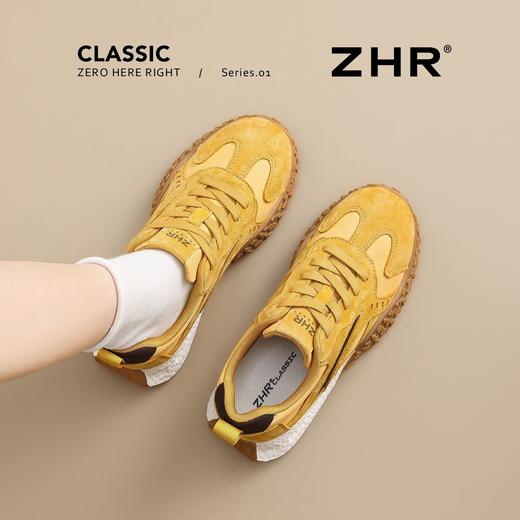 ZHR则则增高德训鞋2025新款厚底复古运动复古软底休闲阿甘鞋 商品图8