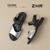 ZHR则则时装凉鞋女2025夏季新款百搭软底一脚蹬通勤一字带凉鞋 商品缩略图8