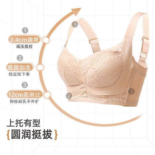 雅黛俪女士文胸聚拢显大反重力提拉收副乳内衣2025新款 商品图1