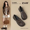 ZHR则则时尚英伦风平底乐福鞋2025秋季新款百搭舒适气质通勤皮鞋 商品缩略图1