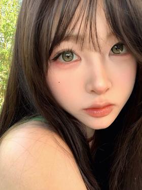 puff girl日抛美瞳 牛油果脆片 14.5mm