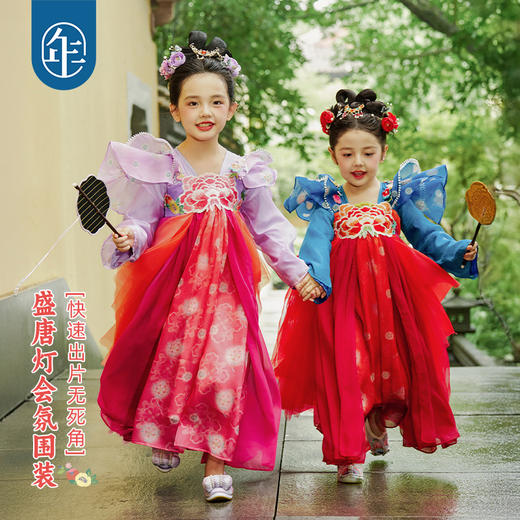 【年衣】童装重工汉服裙女童改良襦裙25秋季新款超仙中式玉壶光转汉服裙 商品图3