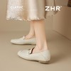 ZHR则则山茶花法式舒适优雅单鞋女2025新款平底乐福鞋中口单鞋子 商品缩略图8