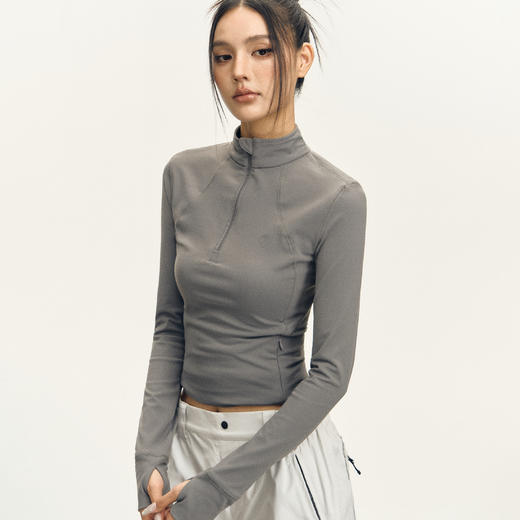 Ariseism 美式复古设计感紧身瑜伽长袖上衣女秋季新款 商品图1