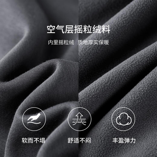 【内购】【显瘦保暖】气质通勤亨利领金属扣可拆卸腰摇粒绒厚直筒连衣裙-153LL3084 商品图4