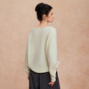 QG643斯尔丽2025新款含山羊绒V领柔软舒适女士纯色软糯高级针织衫上衣 商品缩略图4