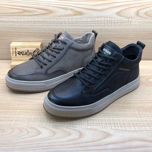 豪行冬季新款13451320牛皮时尚运动休闲高帮加厚男鞋 商品图2