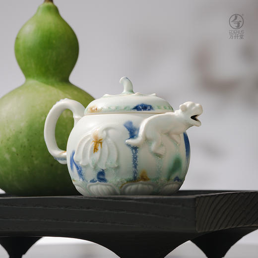 万仟堂陕历博联名款五代莲香·成套陶瓷茶具 商品图10