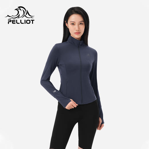 伯希和户外立领防晒衣女夏季轻薄冰丝皮肤衣修身跑步专业防晒服 商品图0