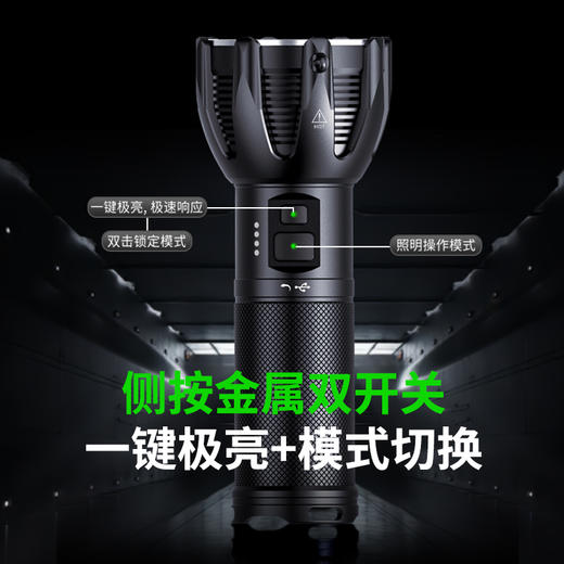 圣火30CA超高亮大范围搜索手电探险抢修应急救援手提探照灯 商品图4