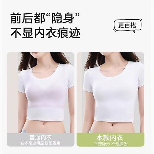 粉底液无肩带内衣女防滑聚拢小胸隐形无痕抹胸防走光裹胸美背文胸 商品图3