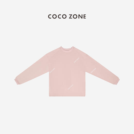 COCO ZONE纯色百搭显瘦长袖休闲宽松圆领针织衫24C10023 商品图1
