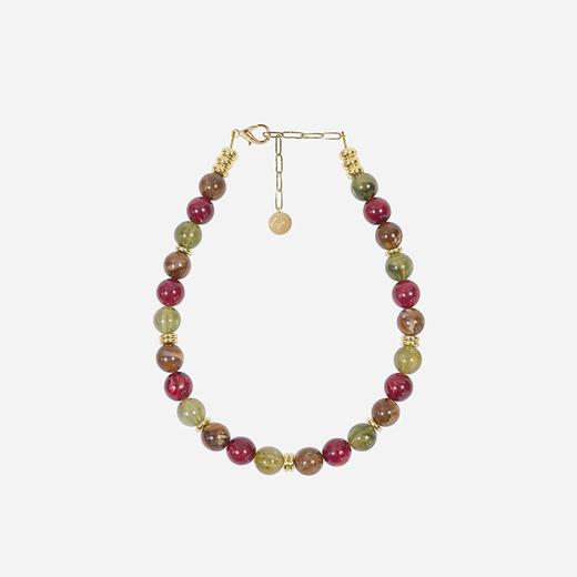 北京仓｜La Coque Française-Harper-彩色猫眼石 串珠 短款 手机链［法国设计师］ 商品图0