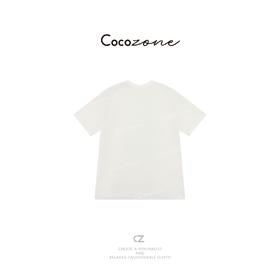 COCO ZONE刘一一 【100棉】圆领图案简约出勤短袖T恤CD1A0638