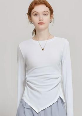 【2025王炸爆款】超好穿！！不规则抽褶ins风06666-喜出