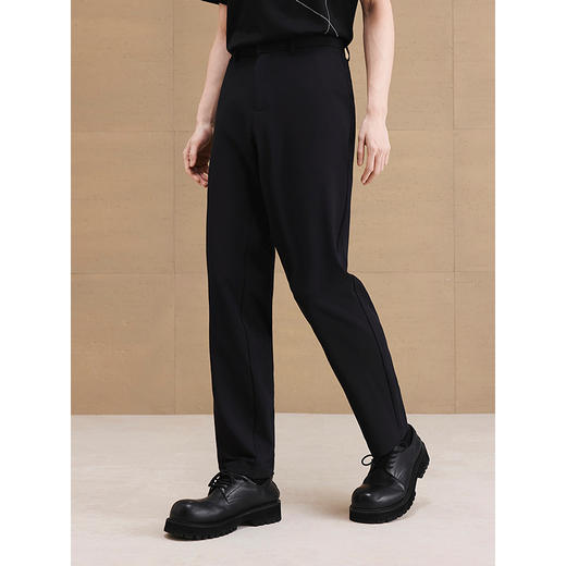 【凉感】GXG男装 轻薄男士休闲裤通勤西裤简约长裤 2025夏季新品 商品图4