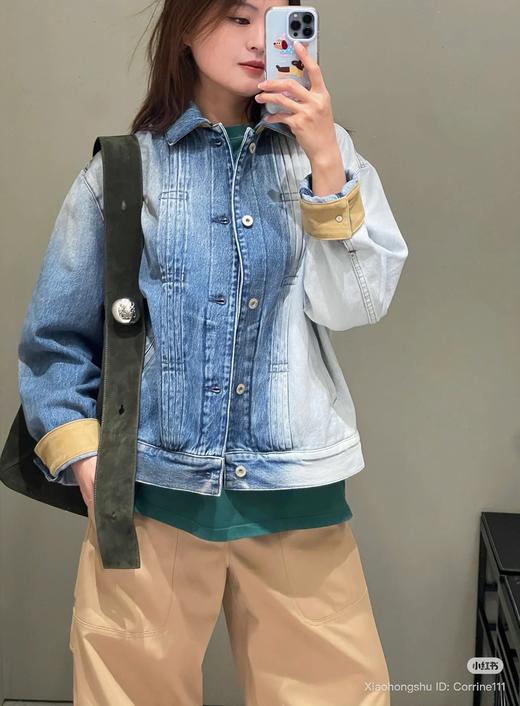 918-3 lew男女同款喷白牛仔夹克 商品图4