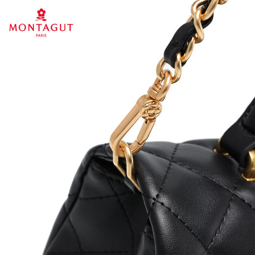 梦特娇女士时尚经典菱格包真皮链条包休闲斜挎包手提包牛皮包 商品图14