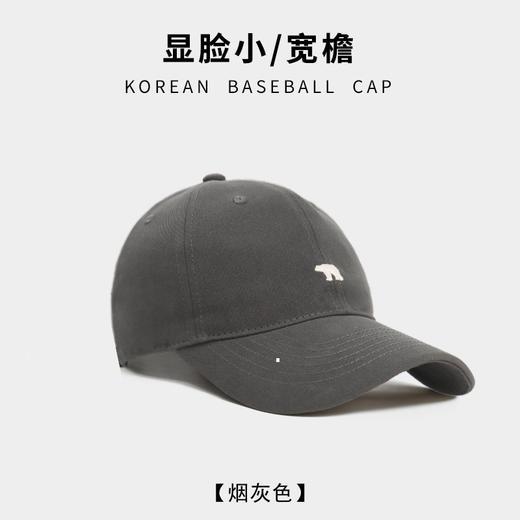 大帽檐鸭舌帽百搭北极熊刺绣棒球帽宽檐显脸小帽子中性鸭舌帽男女 商品图10