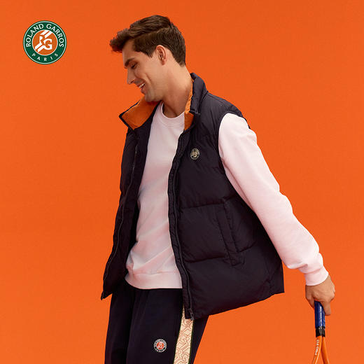 罗兰加洛斯法网棉马甲立领运动外套背心男秋冬保暖户外 商品图5