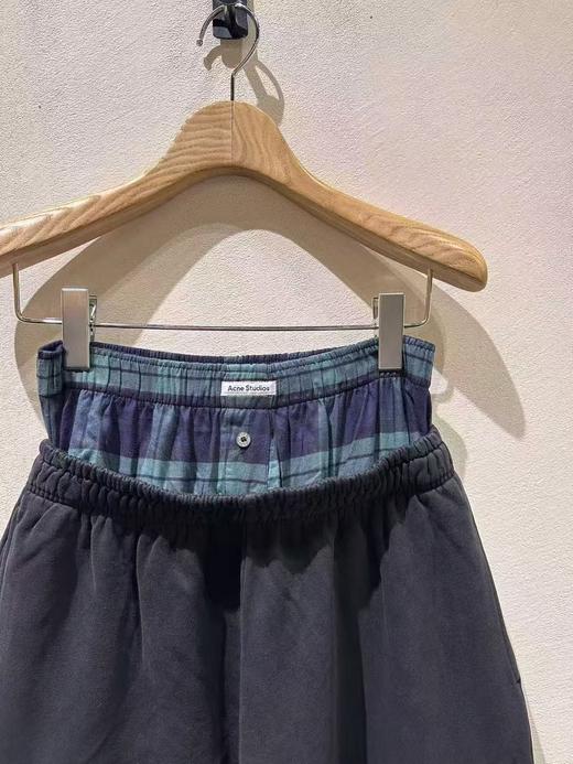 女款格纹拼接休闲长裤001 商品图2