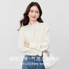 【内购】【通搭三季】气质通勤压褶设计立领泡泡袖宽松显瘦衬衫-153CA2413 商品缩略图1
