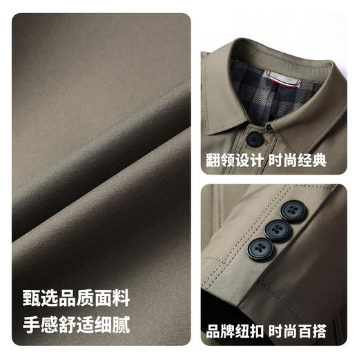 易打理  商务休闲夹克  含桑蚕丝 经典翻领 挺括有型 夹克 商品图4