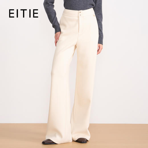 EITIE爱特爱时尚简约保暖2025冬季新款直筒裤子D2505903 商品图0