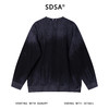 51650SDSA男士秋冬新款痞帅男装韩版渐变磨破圆领卫衣时尚休闲套头上衣 商品缩略图4