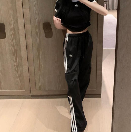 AD新款百搭潮物休闲直筒多功能工装裤运动裤 商品图3