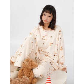 宅家绒绒印花睡衣家居服套装纪念日百货门店同款164899180