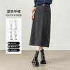 【内购】【基础直筒裙】都市休闲假唇袋装饰裙摆开叉直筒半裙-153QF2835 商品缩略图1